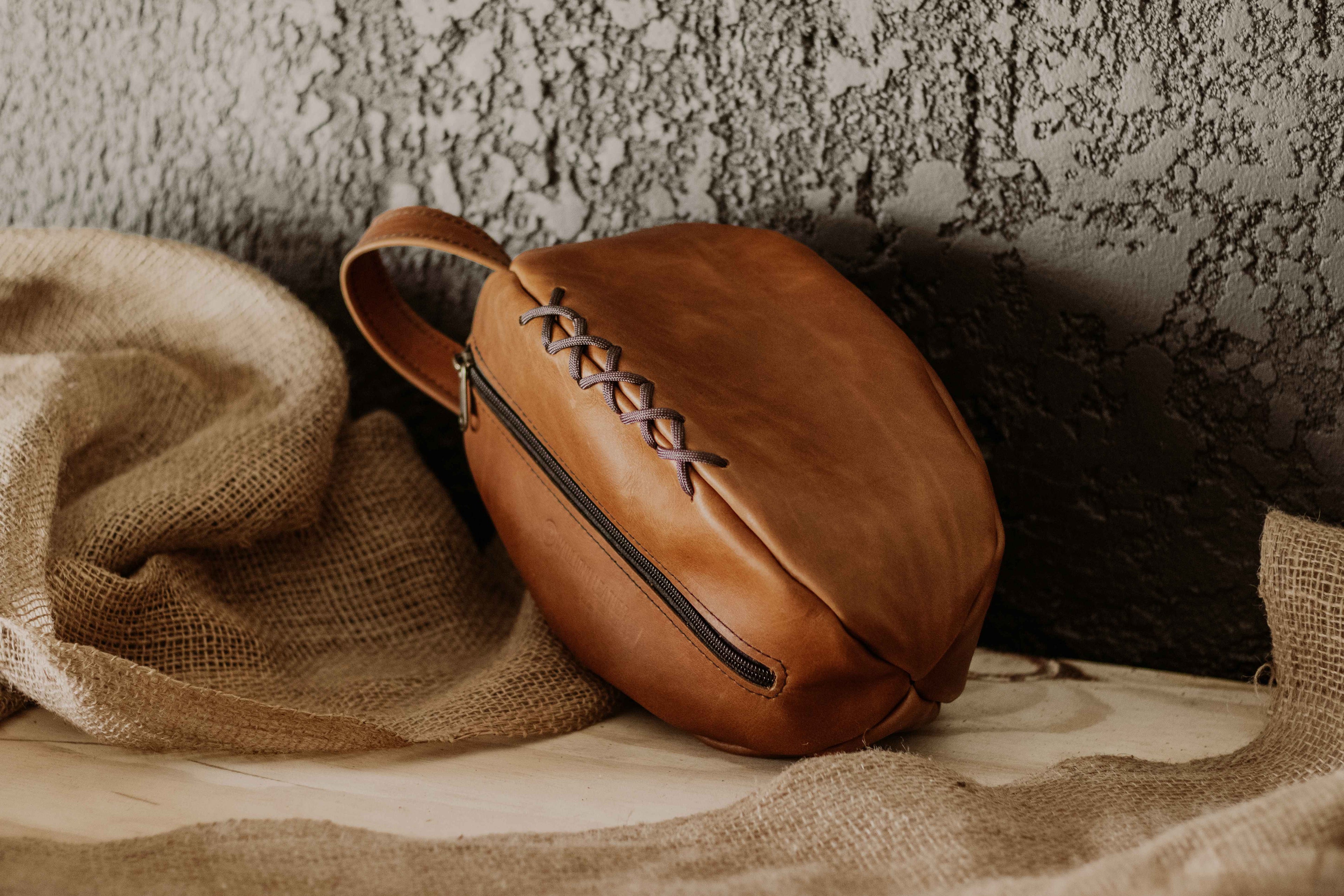 Rugby Ball Toiletry Bag