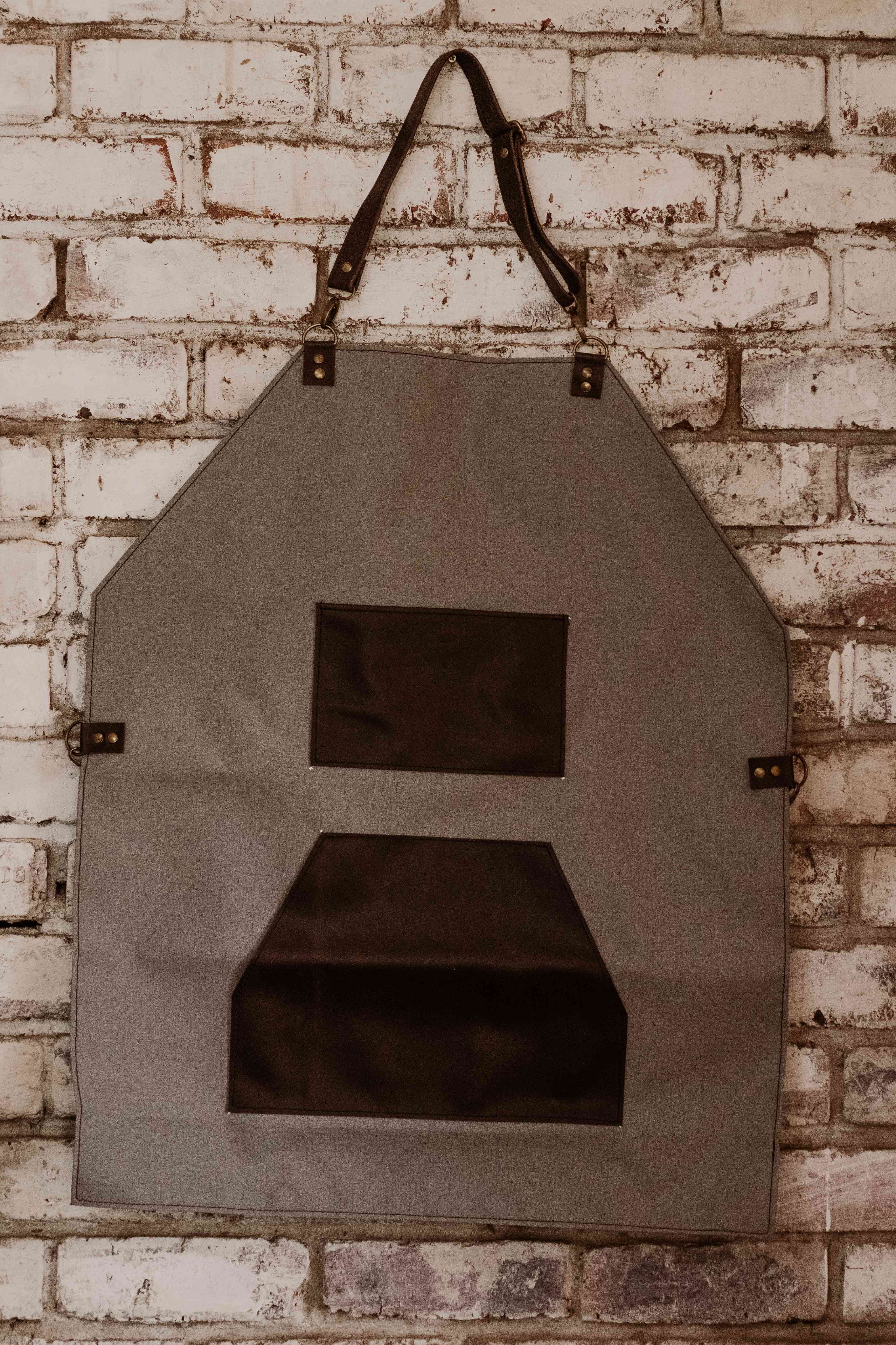 Leather & Ripstop Canvas Apron