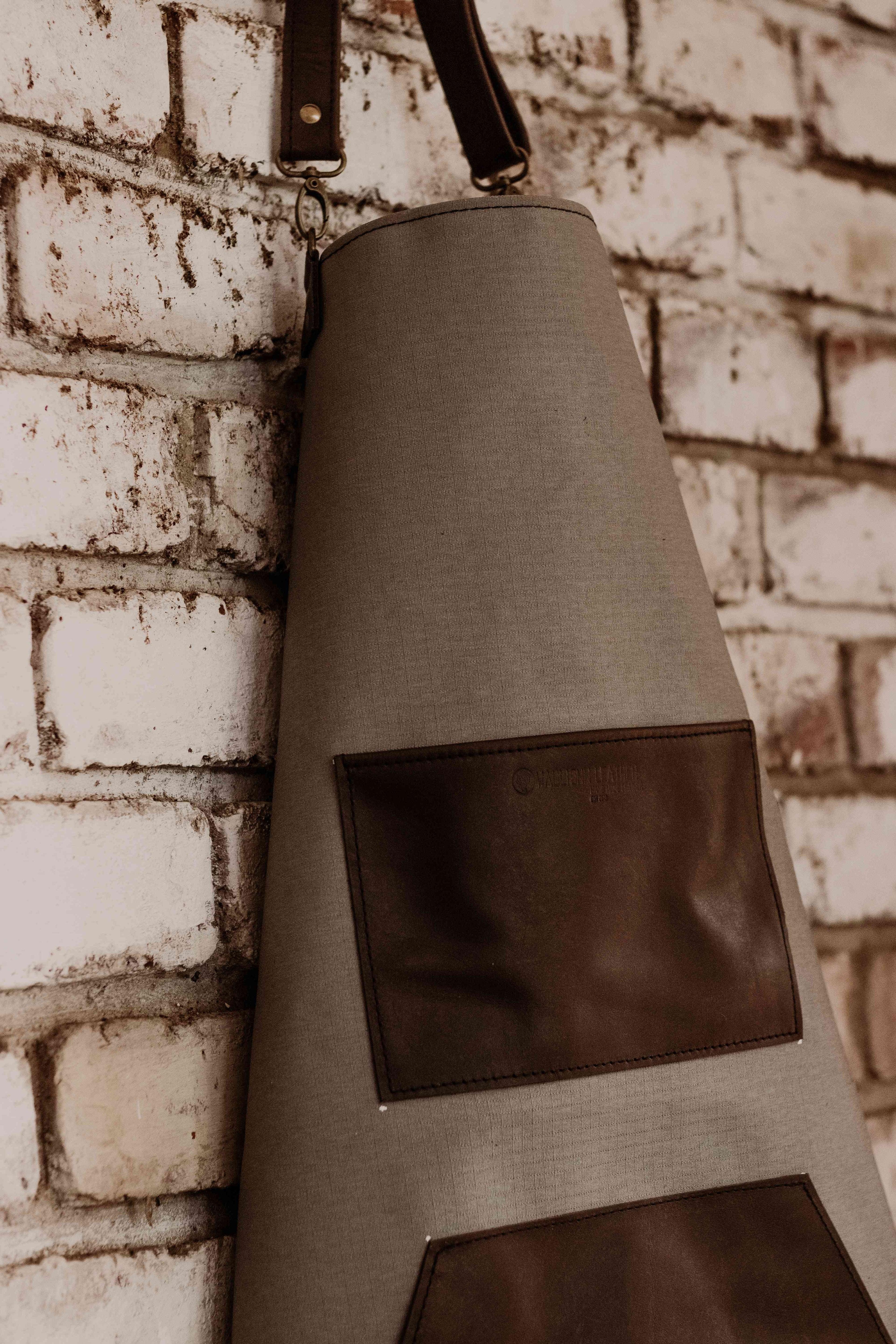 Leather & Ripstop Canvas Apron